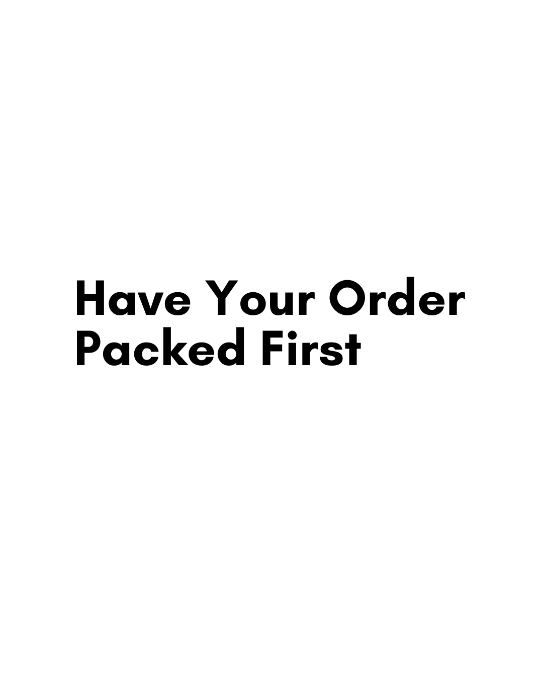 Priority Packing – My Big Adventure