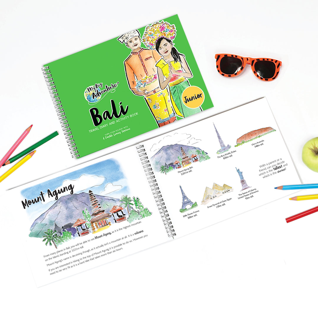 Bali Travel Diary & Activity Books Junior Edition - My Big Adventure ...